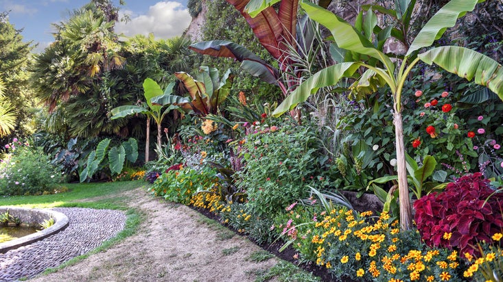 The summer display on the South Terrace.
